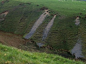 English: Erosion patterns This picture of the ...