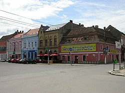 Făgărașin historiallista aluetta toukokuussa 2008.