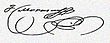 Signature de Francisco Morazán