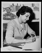Fred Palumbo - Constance B. Motley signing papers as the newly elected Manhattan Borough President - Original.tif