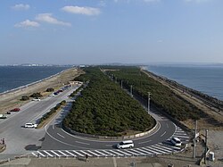 View of Cape Futtsu from the Meiji Centennial Observation Tower