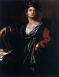 Clio: the Muse of History Thời gian vẽ 1632 Nơi lưu trữ Palazzo Blu Catalogue 127,6x97,2 cm Catalogue MET (75), WB (27)