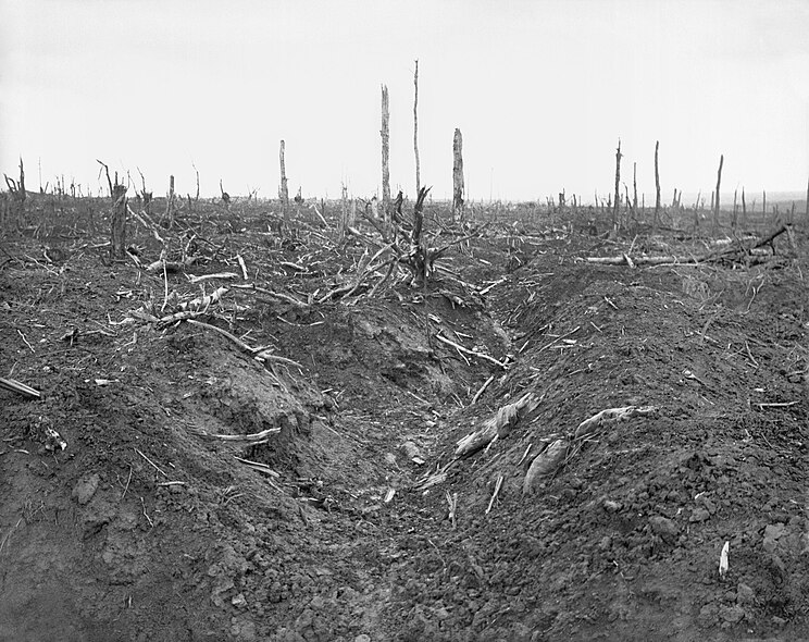 File:German trench Delville Wood September 1916.jpg