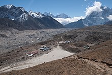 Gorak Shep is about a three-hour walk to South EBC (Everest Base Camp). Gorakshep, Everest Zone, Nepal.jpg