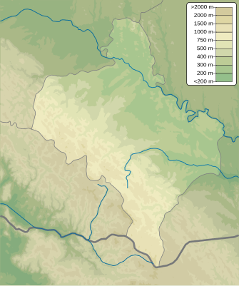 Kortpositioner Ivano-Frankivsk oblast