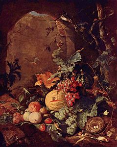 Grande nature morte avec nid d'oiseau Gemäldegalerie Alte Meister, Dresde