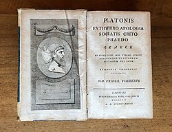 "Apologio de Sokrato", verko eldonita en 1783, kune kun Jeremias David Reuß.