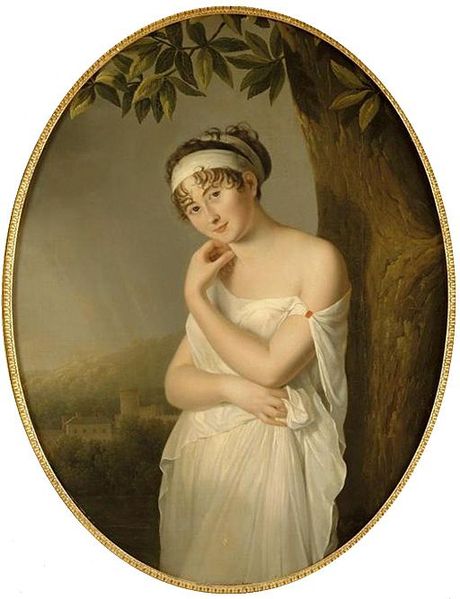 Portrait de Juliette Récamier par Eulalie Morin, née Cornillaud (1765-1837).