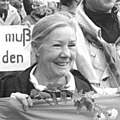 Käthe Reichel op 4 november 1989 geboren op 3 maart 1926