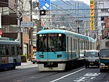 Straatspoor in Kyoto.