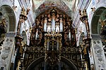 Den berömda orgeln i basilikan.