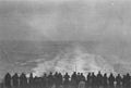 Photograph taken by Private Floyd Watkins, Canadian Scottish Regiment; leaving Europe c. 1945 on board RMS Queen Elizabeth