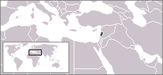 Ливан на карте мира