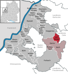 Loffenau - Localizazion