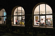 Law students at work, Bouillonstraat Maastricht, Oud Gouvernement02.jpg