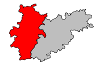 Locatie van het arrondissement in departement