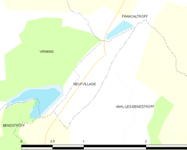 Mapa obce Neufvillage