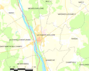 Poziția localității La Charité-sur-Loire