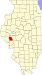 Map of Illinois highlighting Scott County.svg