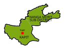 Map of Kapit District, Sarawak 砂拉越州加帛县地图
