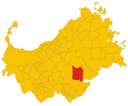 Lokasi Pattada di Provinsi Sassari