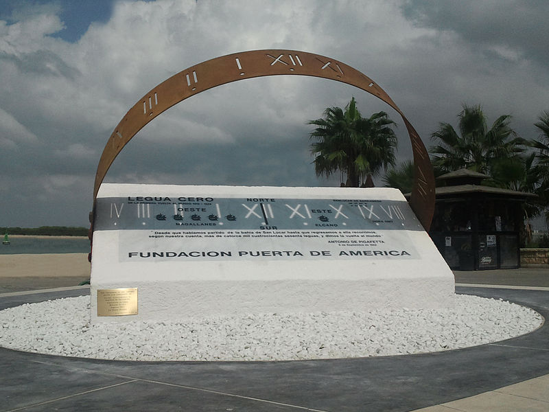 File:Monumento Legua Cero Primera circunnavegacion mundial-Sanlucar de Barrameda.jpg