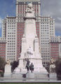 Cervantesův památník na Plaza de España v Madridu