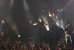 Moonspell performing in 2007