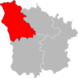 Location of Qarku Cosne-Cours-sur-Loire