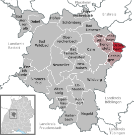 Kaart van Ostelsheim