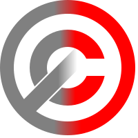 A mixture of the PD and copyright symbols