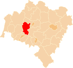 Localisation de Powiat de Złotoryja