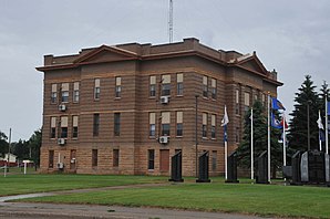 Potter County Courthouse, einer von acht Einträgen des Countys im NRHP