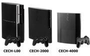 PS3（CECHL00）とPS3（CECH-2000）とPS3（CECH-4000）とDUALSHOCK 3・SIXAXISのコントローラ