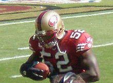 Willis in October 2008 Patrick Willis on field pregame at Eagles at 49ers 10-12-08.JPG