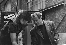 Paul Mason with Willi Soukop at The Royal Academy of Arts Schools, London