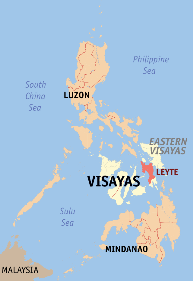莱特省在菲律宾的位置