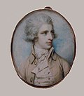 Gentleman, miniatura, kolem 1790