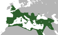 Roman Empire under Trajan (98–117). This would be the peak of the empire's territorial extent.