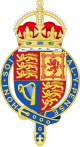 Royal Arms of the United Kingdom (Tudor Crown, Gaelic harp & Garter).svg