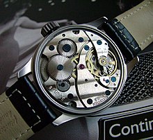 The hand-winding movement of a Russian watch Russian finished watch movement.jpg