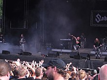 Sabaton performing at Norway Rock Festival in 2010 Sabaton-Live-Norway Rock 2010.jpg
