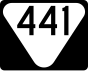 State Route 441 маркер