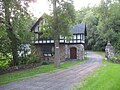 Gate lodge in the Tudor Revival style at Senneville, Quebec, Canada