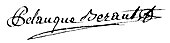 signature de Jean-Marie Pelauque-Béraut
