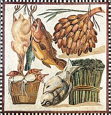 Still life on a 2nd-century Roman mosaic Still life Tor Marancia Vatican.jpg