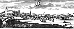 Askersund kring år 1700 Ur Erik Dahlberghs Suecia Antiqua et Hodierna