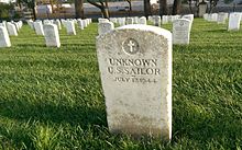 44 disaster victims are buried at Golden Gate National Cemetery Unknown US Sailor - July 17, 1944.jpg