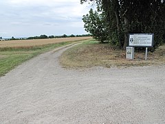 Panneau Via Agrippa près de Brienne.