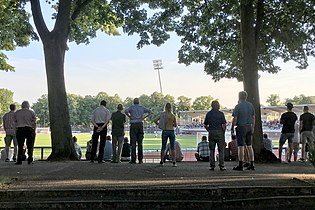 Spectators during a 2017–18 Regionalliga Bayern match